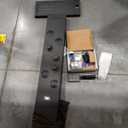 MEANTT LED Lights Shower Panel Tower - Waterfall Rainfall Shower Panel Tower System with 4 Body Jets - 5-in-1 Multifunction Shower Column - Matte Black Stainless Steel Shower Tower with Handheld