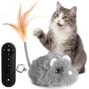 Cat Toys for Indoor Cats,4-Direction Remote Control Cat Toy 2026 Newly Upgraded Interactive Cat Toy Mouse with Detachable Tires Stuffed Mouse Gifts for Cats