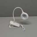 CUHIOY Clip on Reading Light for Bed Headboard, Rechargeable Battery Clamp on Bunk Bed Light, 5 Colors 5 Brightness Flexible Neck Desk Lamp, Eye Protect LED Touch Control Book Lights at Night for Kids