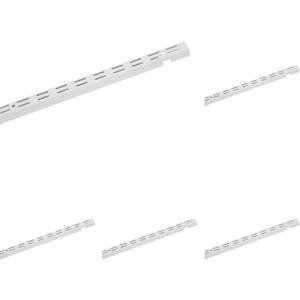 ClosetMaid 2808 ShelfTrack 60-Inch Standard, White (Pack of 5)