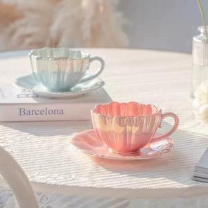 Serene Splendor Teacups Luxury Pink Pearl