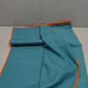 Eunzel Hot Yoga Towel - Microfiber Non Slip Yoga Mat Towel with Grip Dot Sweat Absorbent Towel for Hot Yoga, Pilates and Fitness 72" x 24", Dark Cyan/Orange