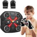 Music Boxing Machine Sport Toys for Kids and Adults,Wall Mounted Bluetooth Smart Punching Target,Training Pad Toy with Boxing Glove,Ideas Toys for Boys Girls Kids 3 4 5 6 7 8 9 10 11 12+ Years Old