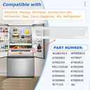 W10827015, AP5985816, 67005903 Pantry Drawer Door Cover (with Transparent Plastic Sheet) Compatible with kenmore, maytag, whirlpool, amana, Jenn-Air, KitchenAid, Ikea, Dacor, Gaggenau Refrigerator