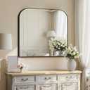 Bathroom Vanity Mirror,30" x 30" Black Metal Framed Wall Mirror for Over Sink, Living Room, Bedroom,Entryway Decor