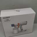 Tilswall Paint Sprayer, Upgraded Ultra-Light Electric Paint Spray with 2 Nozzles & 3 Patterns Easy to Clean for Fences, Sheds, Walls, Ceilings, Furniture, Cabinets, Garden & DIY, White