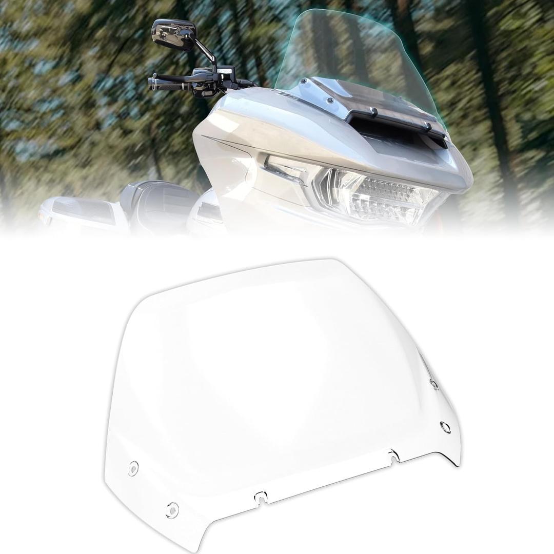 12" Windshield for Harley Road Glide 2024-2026, Clear Wind Shield Windscreen Air Deflector for Harley Davidson FLTRXSE 2023-later FLTRT FLTRXL 2026-later Accessory