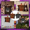 2 Pack Hanging Pumpkin Ghosting, Pumpkin Decorations with Head, for Tree Porch Garden Party Indoor Decor (17.72x19.71in)