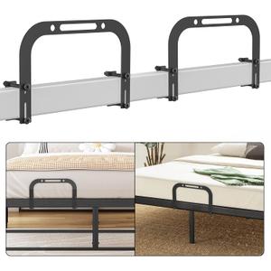 Mattress Slide Stopper, DELLAN Non-Slip Gripper Retainer Bar, Mattress Holder for 1.5 "x 2.9" Bed Frame to Prevent Sliding (2 Pack) (Regular)