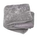 Furhaven Replacement Dog Bed Cover Minky Plush & Suede Pillow Top Mattress, Machine Washable - Titanium Gray, Jumbo (X-Large)