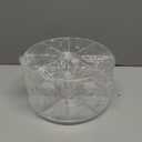 HBlife Clear 360 Rotating Makeup Brush Holder Organizer, 8.26 x 8.26 x 4.48 Inches Acrylic Makeup Organizer with 8 Compartments