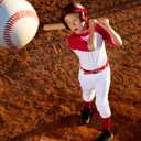 Baseball Socks and Belt Combo Set for Youth Boys Girls Adult, Softball Tball Belt Socks with Elastic Belts (Large, Burgundy)