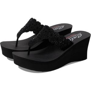 Skechers womens Padma (9, Black/Black)