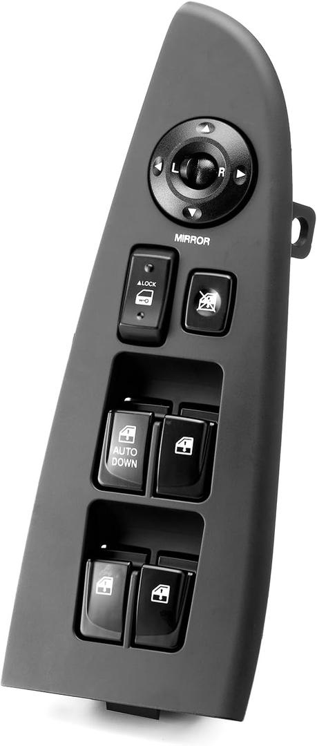 Window Switch Drive Side for 2007 2008 2009 2010 Hyundai Elantra,Window Assembly with Lock Switch,Mirror Adjust Control,Elantra Front Left Main Auto Window Switch 935702H1107U DWS1186 1S15820
