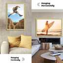 HLiWEGNS Gold 16x24 Frame Set of 3 - Vintage 16 x 24 Poster Frame with Plexiglass for Wall Gallery Display, 16x24 Picture Frame for Puzzles, Artwork, Photos and Posters - Ideal Christmas Day