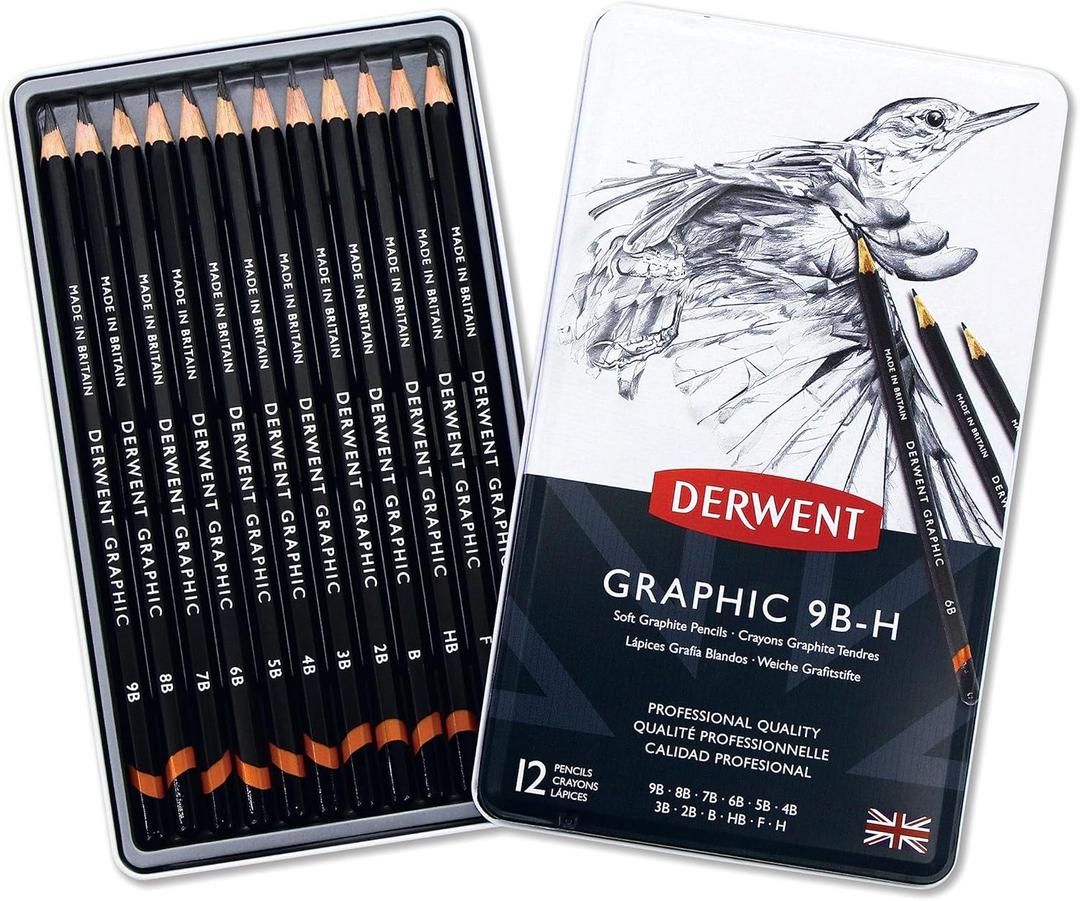 Derwent Drawing Pencils School Supplies, 12 Count (34215)