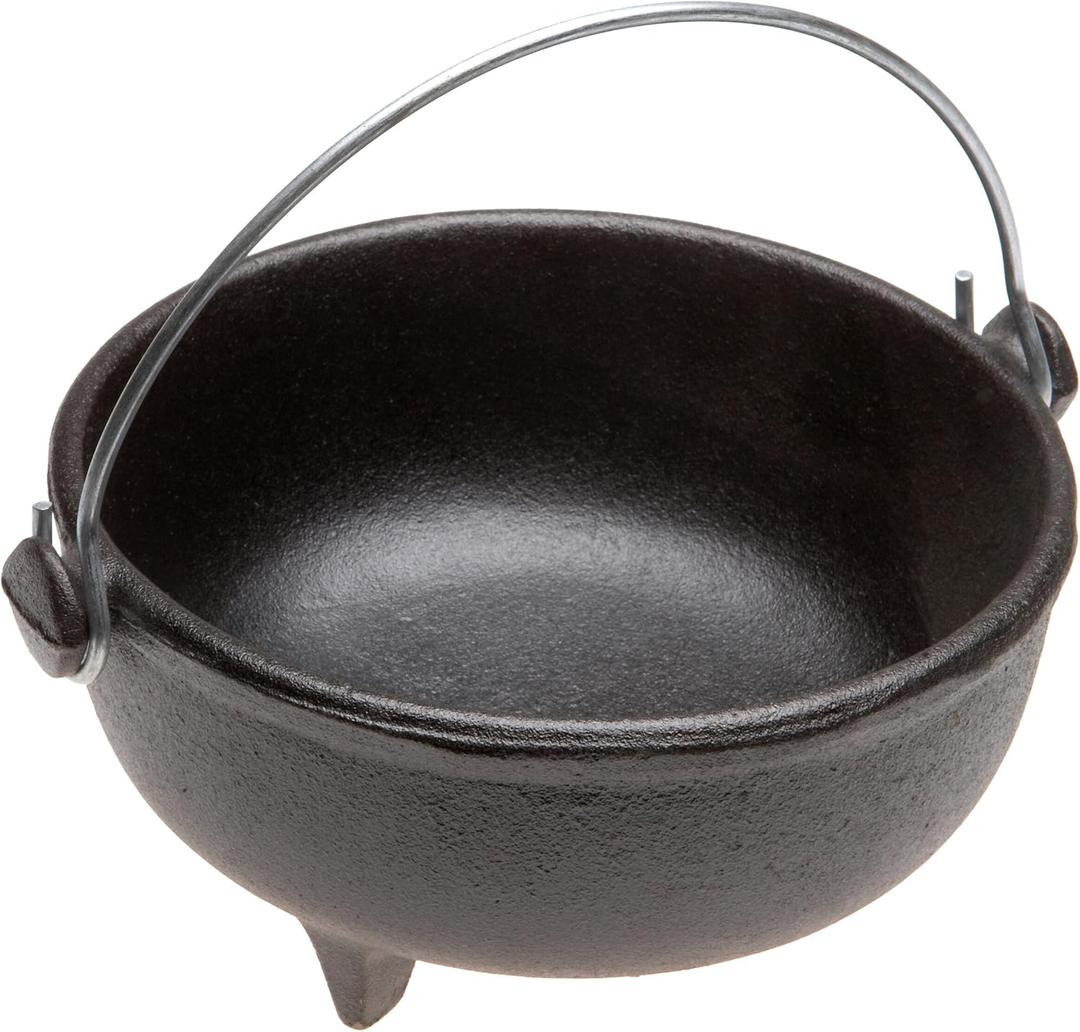 Old Mountain Pre Seasoned Ol' Iron Kettle, 6 Inch Diameter