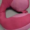 INFANZIA Kids Chin Supporting Travel Neck Pillow, Helps Support Head and Neck, Comfortably Designed for Head, Neck, and Chin Support - Gifts for Toddler/Child/Kids, Pink