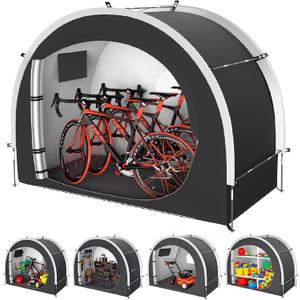 cepkquis 39.4" Wider Storage Shed Tent for Bikes, Motorcycle,ebike,eScooter,Lawn Mower Outdoor Shelter with Rainproof Dustproof Windproof and Sunproof for Motorhome Travel