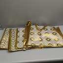 PerKoop 4 Pcs Extra Large Gold Gift Bag 20 x 16 Inch Jumbo Golden Pattern Gift Bag Non Woven Fabric Reusable Gift Bag Oversized Tote Gift Bags for Xmas Weddings, Bridal Showers, Birthdays (Simple)