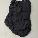 Profile by Gottex Women's Standard Tutti Frutti Recycled Square Neck Ruffle One Piece (16, Black)