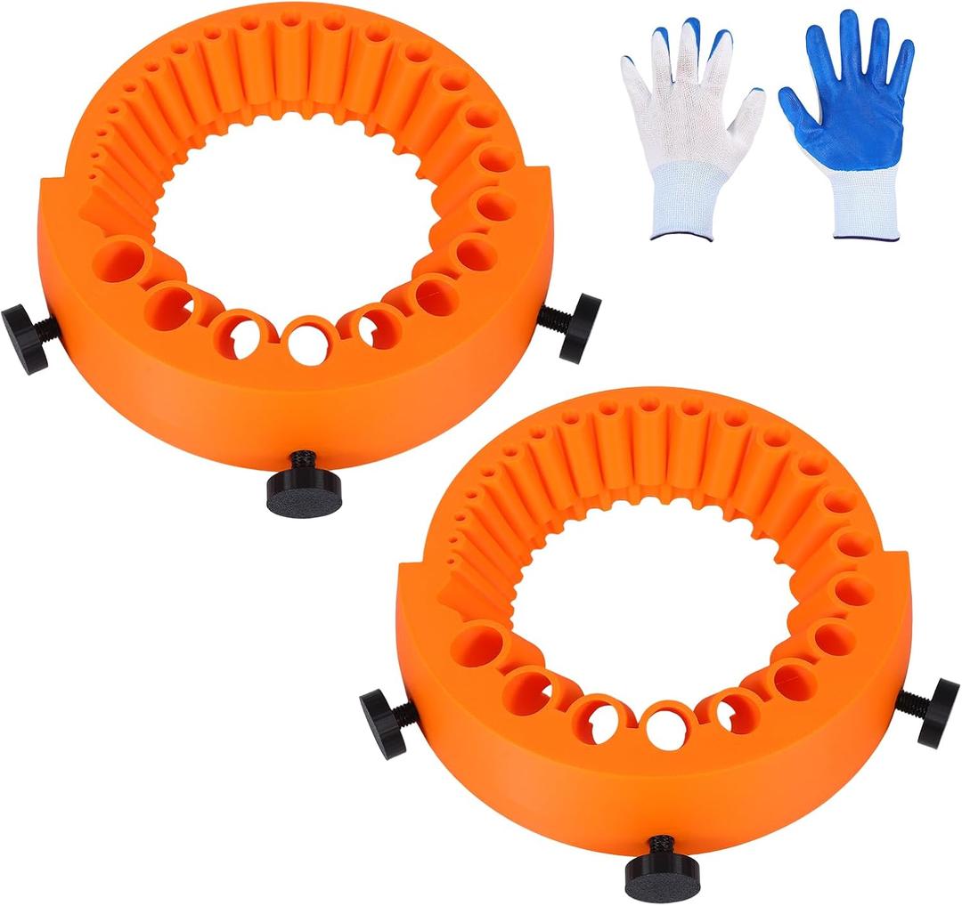 2 Pcs Drill Bit Sharpener for All Bits for Grinding Attachment, Afilador De Brocas 125 Mm, Giant Angle Grinder Drill Bit Sharpener for Grinder 2 To 13 Mm Fathers Day Gifts