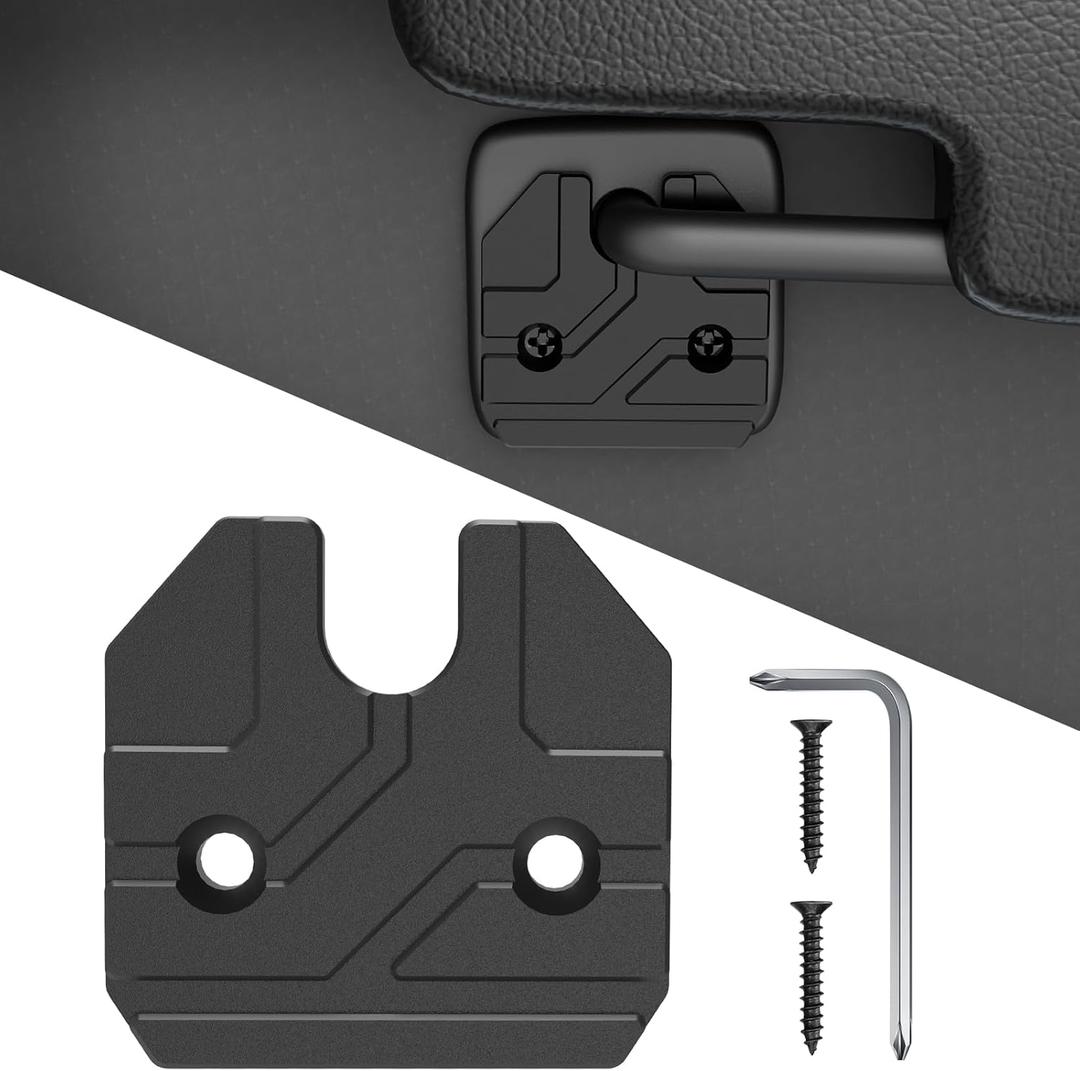 Sun Visor Repair Kit Fits for Dodge RAM 1500 Trucks 2019-2026, 1 Pack Aluminum Black Sun Visor Clip, Car Sun Visor Fixer, Truck Visor Clip Fix Kit, Visor Clips for Cars, Dodge Ram 1500 Accessories