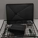 Dish Drying Rack, 2 Tier Dish Racks for Kitchen Counter, Compact Drying Rack Kitchen, Rust-Resistant Dish Drainer, Detachable Space-Saving Dish Rack with Drainboard, Utensil Holder, Black