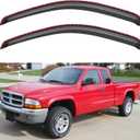in-Channel Window Visors Rain Guards for 1997-2004 Dodge Dakota Regular Cab