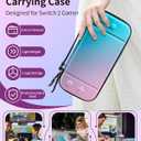Honghao Case for Nintendo Switch 2 , Travel Carrying Case for Switch 2, Ultra-thin Protective Bag for Storage Nintendo 2 Accessories (Pink Blue)