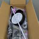 Liberry Toddler Tricycle Age 2 3 4 Years Old, Kids Trike with Bell, Back Basket and Removable Pedal, 3 Wheel Bike Riding Toy Gift for Girls, Purple