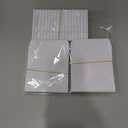 Fainne 100 Pieces Library Card Pocket with Envelopes Self Adhesive Book Library Checkout Cards for Cds Dvds School Classroom Office Supplies and Gift Tag(White)
