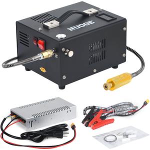 Pcp Air Compressor 4500Psi 30Mpa Powered by Car 12V Dc or Home 110V Ac W/Converter Paintball/Scuba Tank Compressor Pump