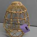 Metal Rattan Woven Egg, 8 Inches (20.32 cm), For Indoor Use