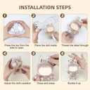 2 x Protective case for labubuCrystal-Clear Hard Display Box Acrylic Case Cover Accessories with Keychain for Shelf and Outdoor Showcase (Doll Not Included) (Standing)