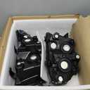 AmeriLite for 2007-2013 Toyota Tundra | 2008-2017 Sequoia Xtreme LED Halo Tubes Black Projector Headlights Set - Passenger and Driver Side