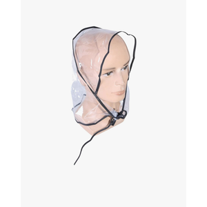 Light PVC Rain Hat with Full Visors for Outdoor Use Clear Hoods Portable PVC Rain Bonnet for Travel