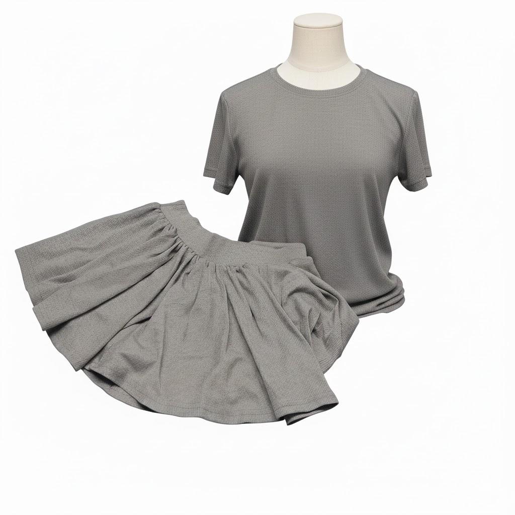 T-shirt and Skirt For Women's Size L