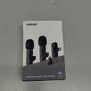 2 Pack Wireless Lavalier Microphone, Lapel Mic Plug and Play Wireless Mic Noise Reduction Microphone for Video Recording Interview Podcast Vlog YouTube Tiktok