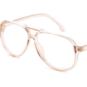 livho Vintage Aviator Blue Light Blocking Glasses, Fashion Oversized Frames for Eye Strain Relief, Unisex Design