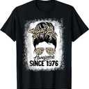 46 Years Old Awesome Since 1976 Leopard 46th Birthday T-Shirt, XL