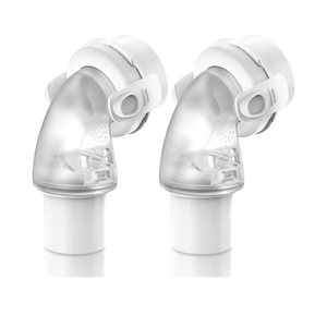2 Packs Replacement Swivel Elbow Connector for Airfit F20 F30, FSA HSA Eligible, QuiteAir Elbow Quick-Release,Great-Value CPAP Supplies by Medihealer