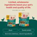 2 x Plato Pet Treats Air Dried Small Bites Dog Treats, Natural Bite Sized Real Meat & Duck, Grain Free & High Protein, Made in the USA, 6oz (6 Ounce (Pack of 1))