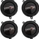 Wheel Center Hub Cap Vision C398SB-5V C310-13 Matte Black 4pc