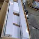 FREDBECK 32X84(Double 16x84) White Bifold Barn Door Sliding Folding Doors with 36" Hardware Track Kit Included,Solid MDF with Water-Proof PVC Surface for Closet,Assembly Required