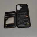 Vinich for iPhone 17 Wallet Case with Card Holder, RFID Blocking Credit Slots Kickstand Shockproof Phone Cover Fit for iPhone 17 6.3" Black