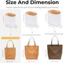 Tote Bag Organizer Insert for LOEWE Puzzle Fold Tote Mini Handbag, Custom Fit Inside Premium Lightweight Water Resistant Purse Insert with Zipper(Vanile)