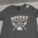 Guards Field Hockey and Tacos Fan League Ice Hockey Players T-Shirt (Grey,  Small)