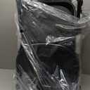 Baby Stroller, 2-in-1 Reversible Toddler Seat with Lie-Flat Mode, Foldable Infant Stroller with Canopy, One Button Brake, Adjustable Handle, Newborn Pushchair (Black B)