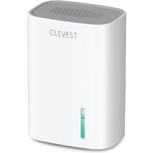 CLEVAST Small Dehumidifier for Home, 30oz Compact Mini Dehumidifier with Auto Shut-Off, Quiet 24dB Portable Air Dehumidifier for Bathroom, Bedroom, Closet, RV